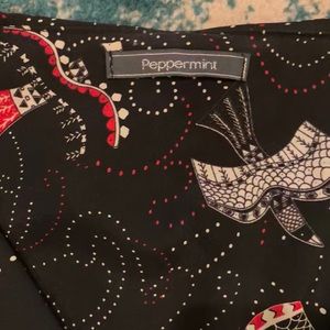 Native bird print dress from Peppermint, ModCloth